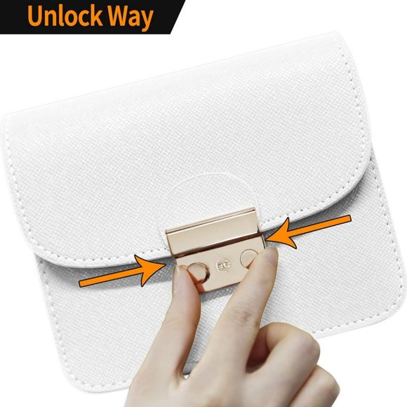 Small Evening Bags for Women Crossbody Bag Chain - White - Picture 4 of 7